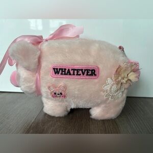 Barbara Bologna Plush Pig Purse “Whatever” - Made in Italy